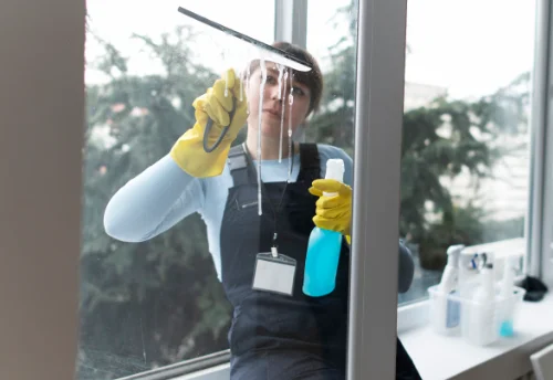 Nettoyage de vitres intérieures et extérieures à Villeromain